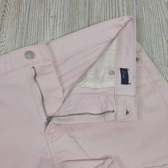 Gap Denim Womens Size 30 Cut Off Shorts Pink Raw Hem Pockets Zip Fly Stretch - Picture 3 of 6
